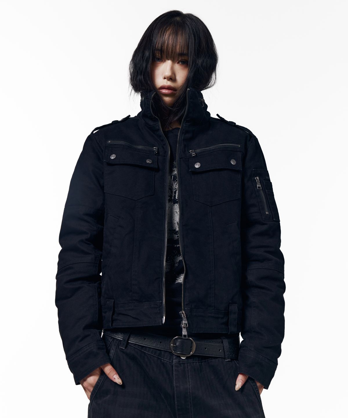 아캄(AAKAM) Padded Tactical Field Jumper (Black)