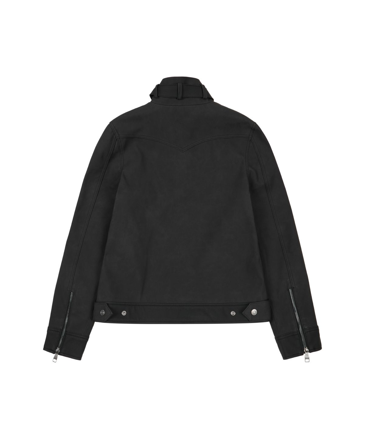 아캄(AAKAM) Mixed Leather Jacket (Black)