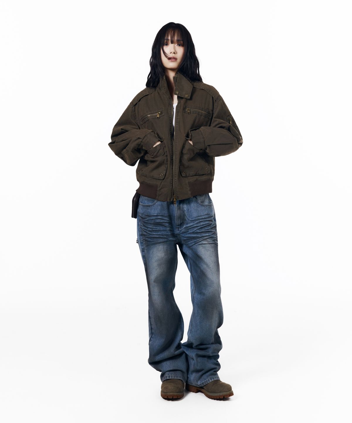 아캄(AAKAM) Waxed Hunting Jacket (Brown)