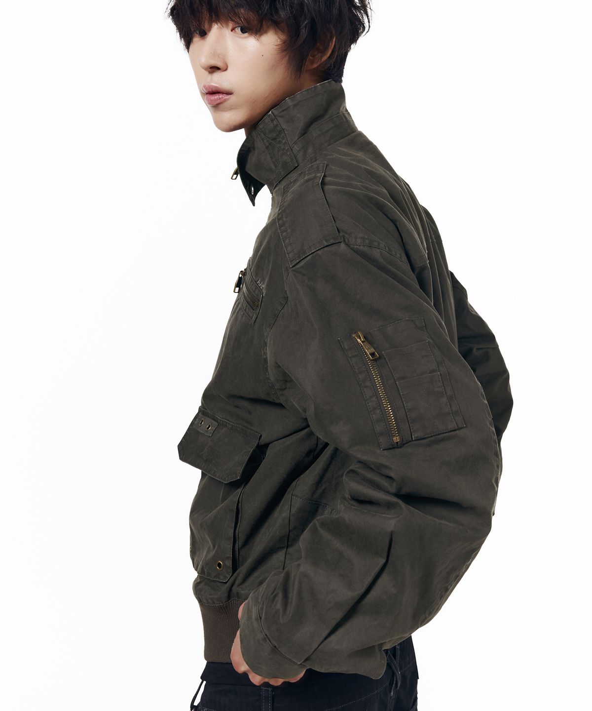 아캄(AAKAM) Waxed Hunting Jacket (Khaki)