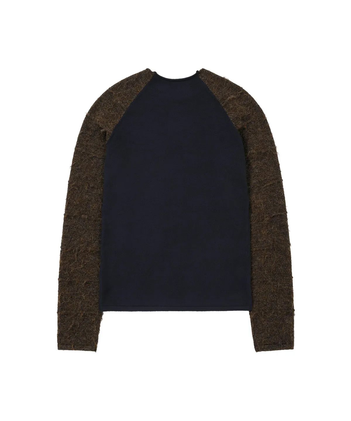 웰빙익스프레스(WELLBEING EXPRESS) Mix Sleeve Knit Navy