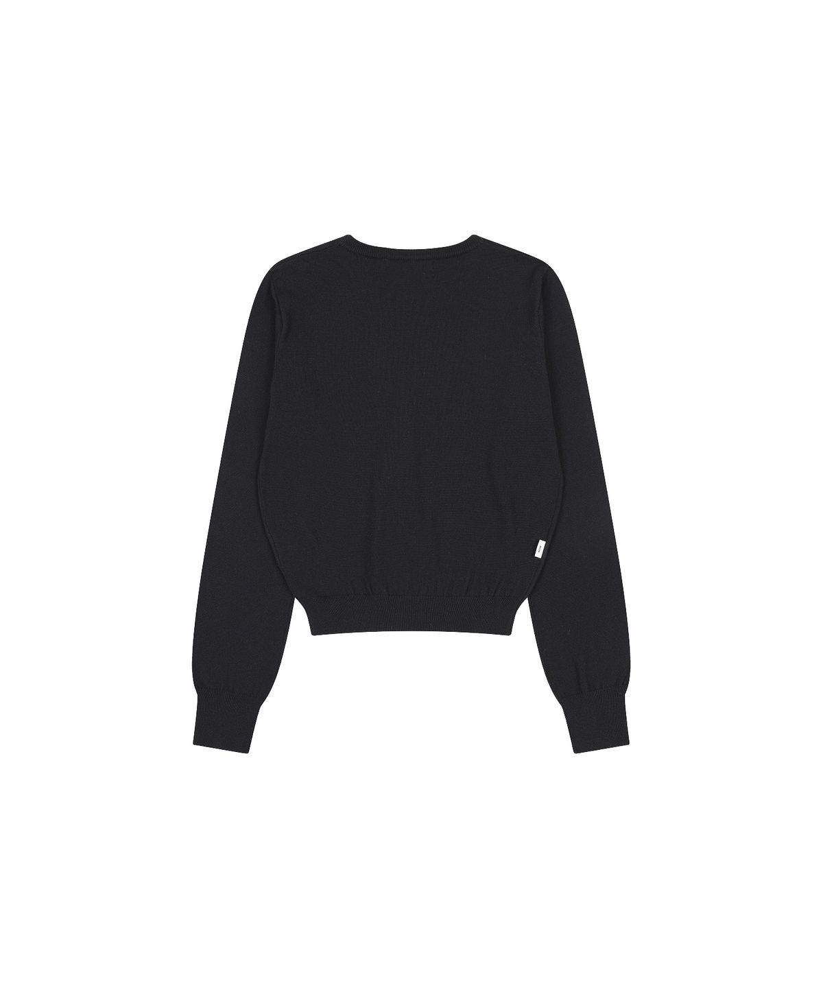 나우앤투모로우(NOWANDTOMORROW) W CROP PULLOVER SWEATER [BLACK]
