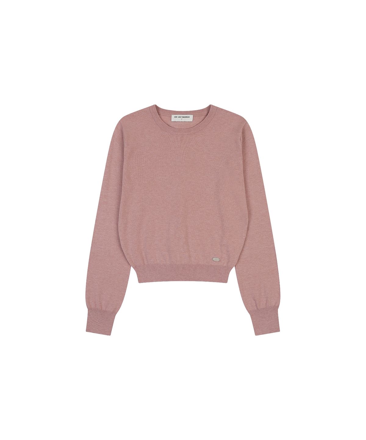 나우앤투모로우(NOWANDTOMORROW) W CROP PULLOVER SWEATER [PINK]