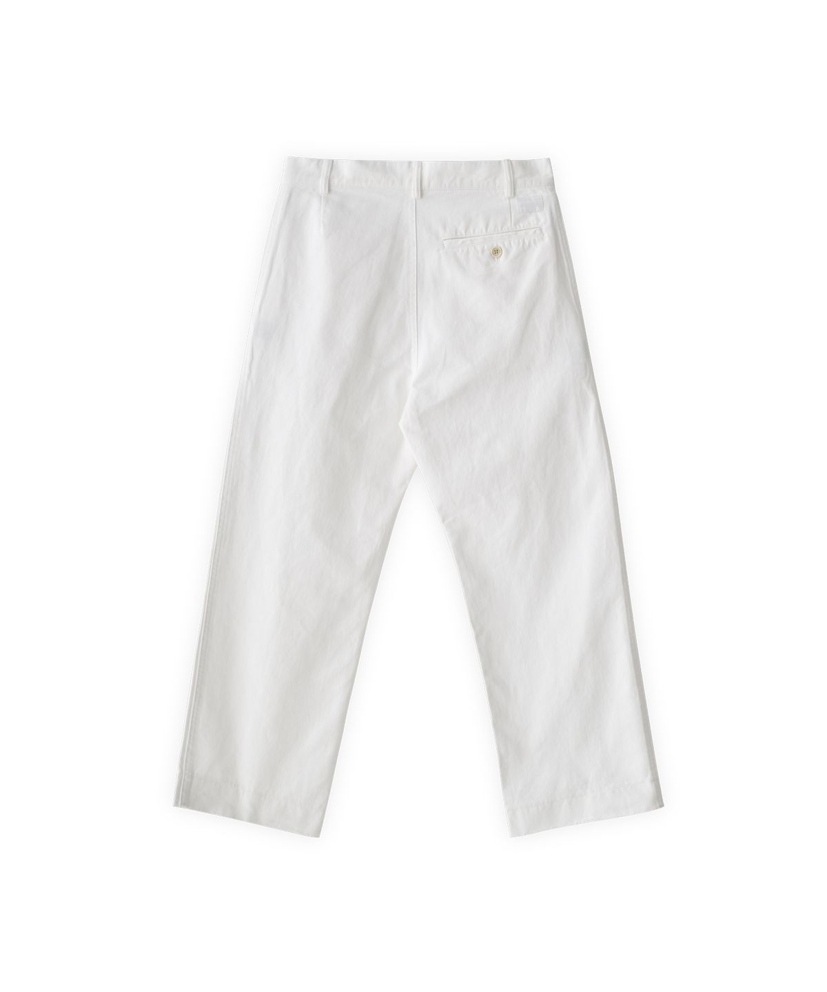투위드(TUEWID) 003 washed cotton crop pants in coconut