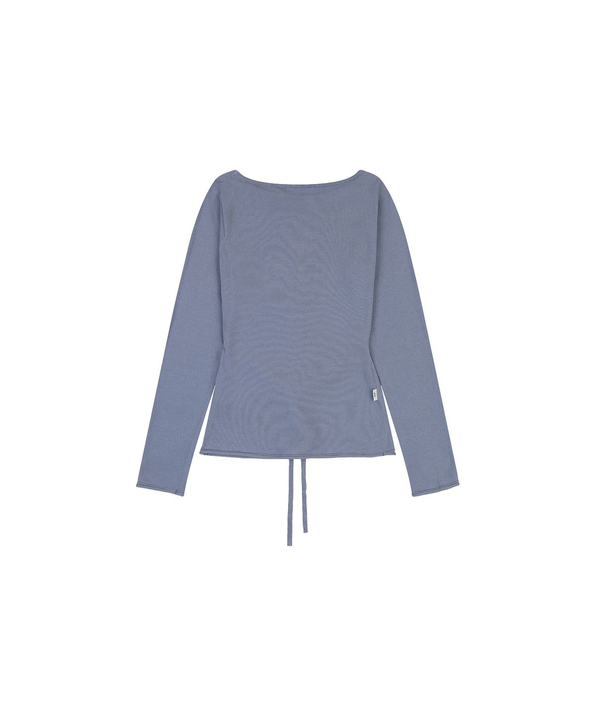 나우앤투모로우(NOWANDTOMORROW) W BOAT NECK KNIT T-SHIRT [BLUE]