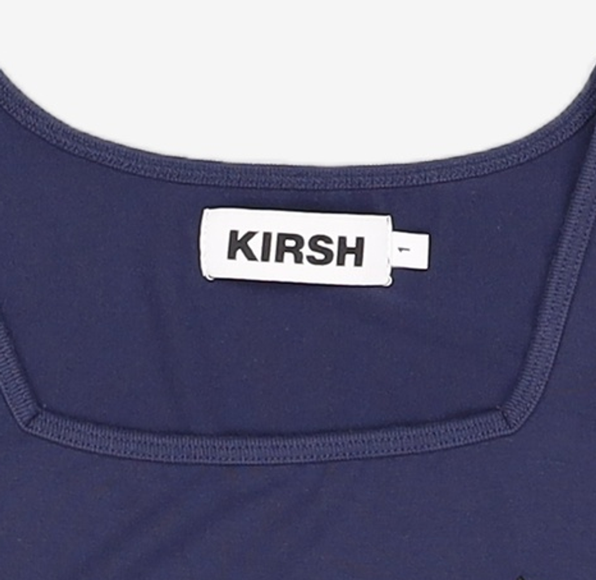 키르시(KIRSH) 스몰 체리 스퀘어넥 크롭 티셔츠 [네이비] 1