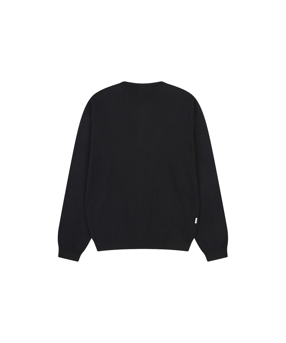 나우앤투모로우(NOWANDTOMORROW) LAYERED NECK KNIT T-SHIRT [BLACK]