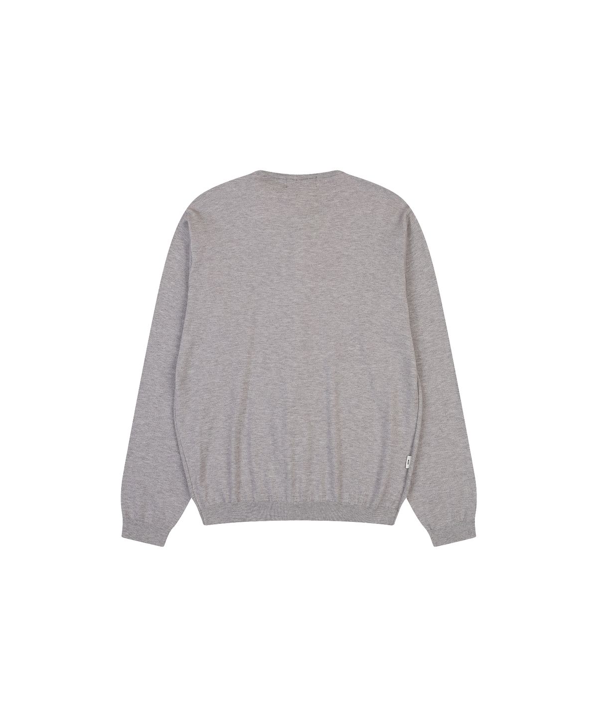 나우앤투모로우(NOWANDTOMORROW) LAYERED NECK KNIT T-SHIRT [LIGHT GRAY]