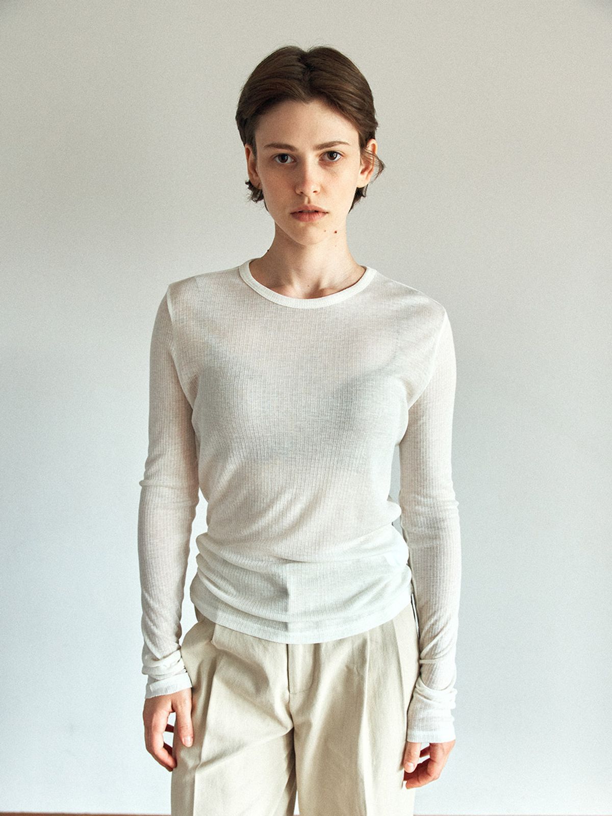 헌치(HUNCH) Round-Neck T-Shirt (4color)