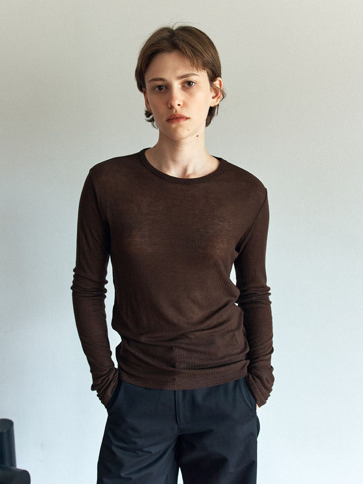 헌치(HUNCH) Round-Neck T-Shirt (4color)
