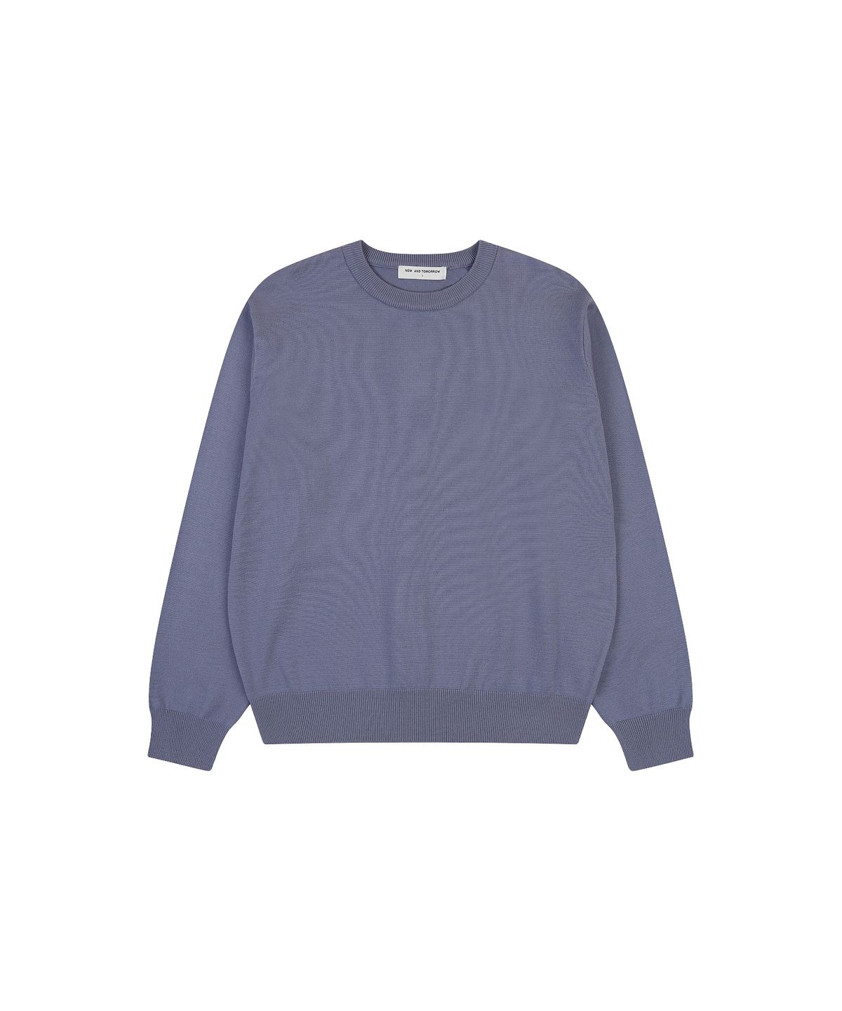 나우앤투모로우(NOWANDTOMORROW) CREW NECK PULLOVER SWEATER [BLUE]