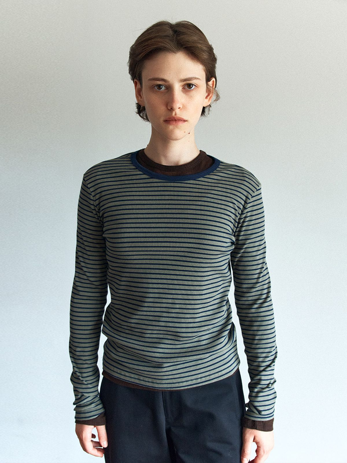 헌치(HUNCH) Essential Roundneck Long-Sleeve Top (3color)