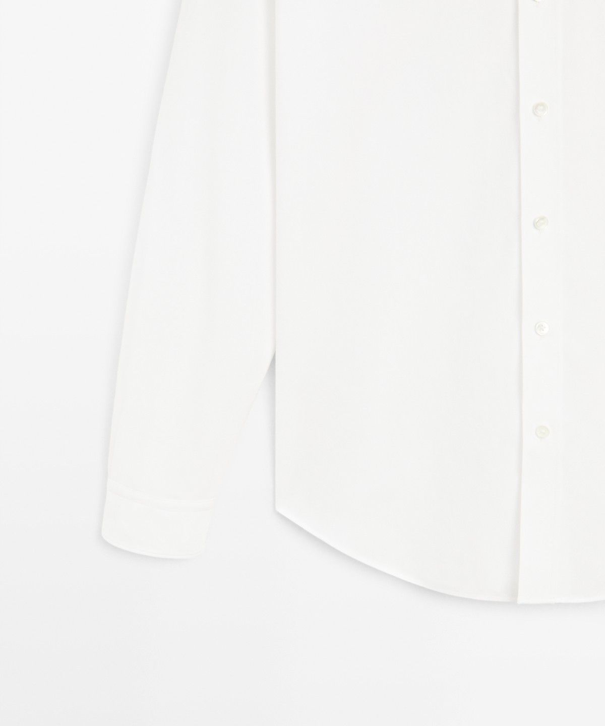 마시모두띠(MASSIMO DUTTI) 레귤러 핏 멜란지 트윌 100% 코튼 셔츠