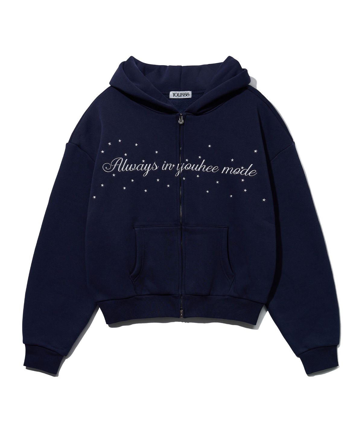 유희(YOUHEE) YOUHEE MODE HOOD ZIP-UP_NAVY