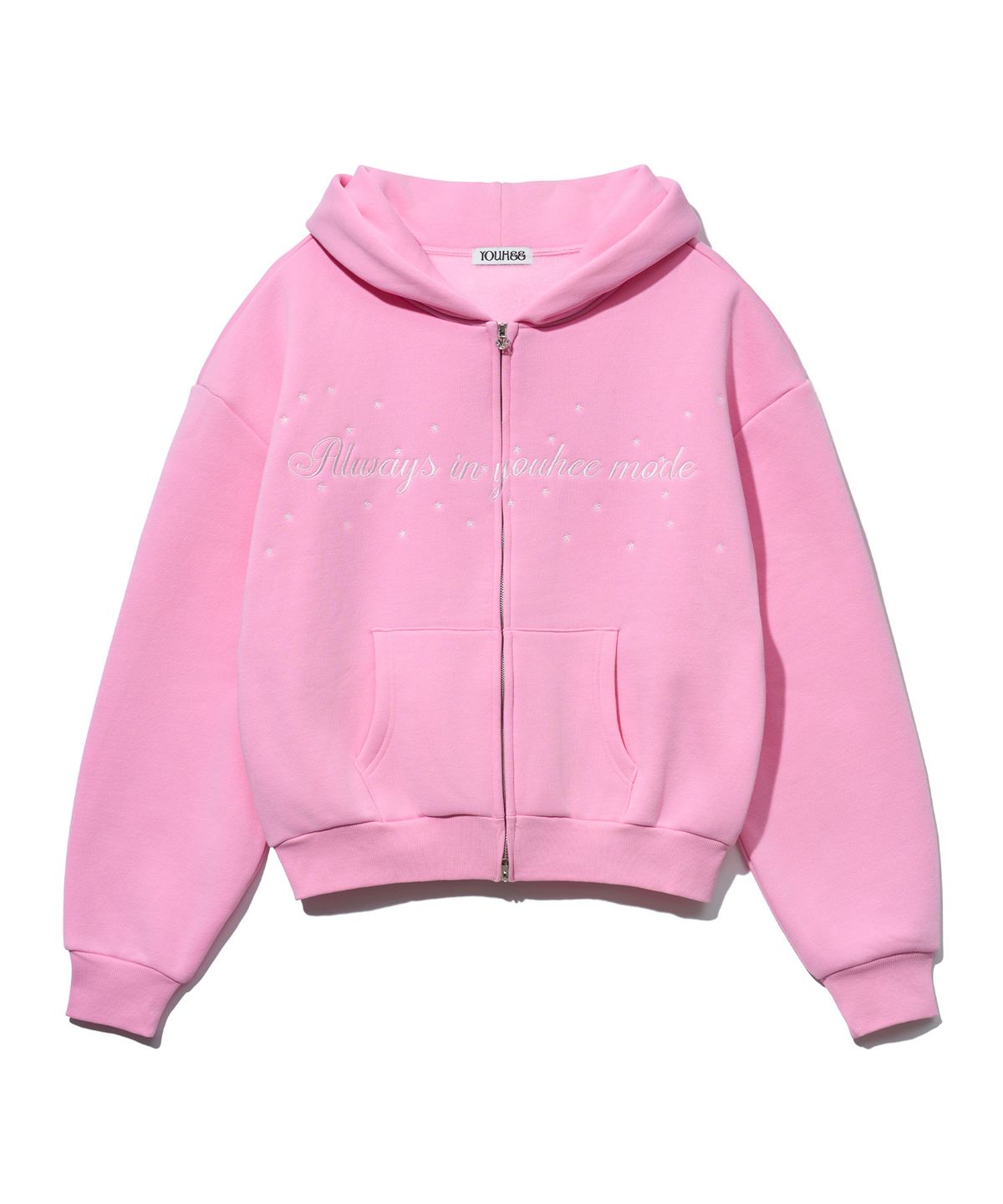 유희(YOUHEE) YOUHEE MODE HOOD ZIP-UP_PINK