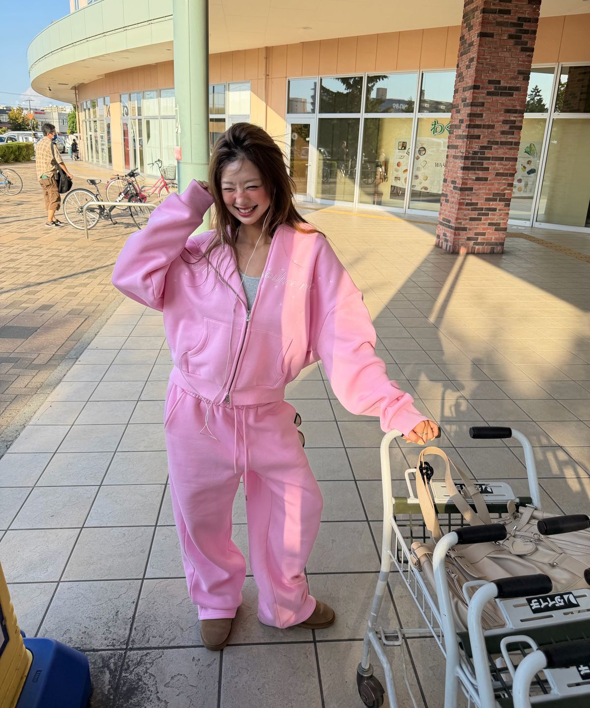 유희(YOUHEE) YOUHEE MODE HOOD ZIP-UP_PINK