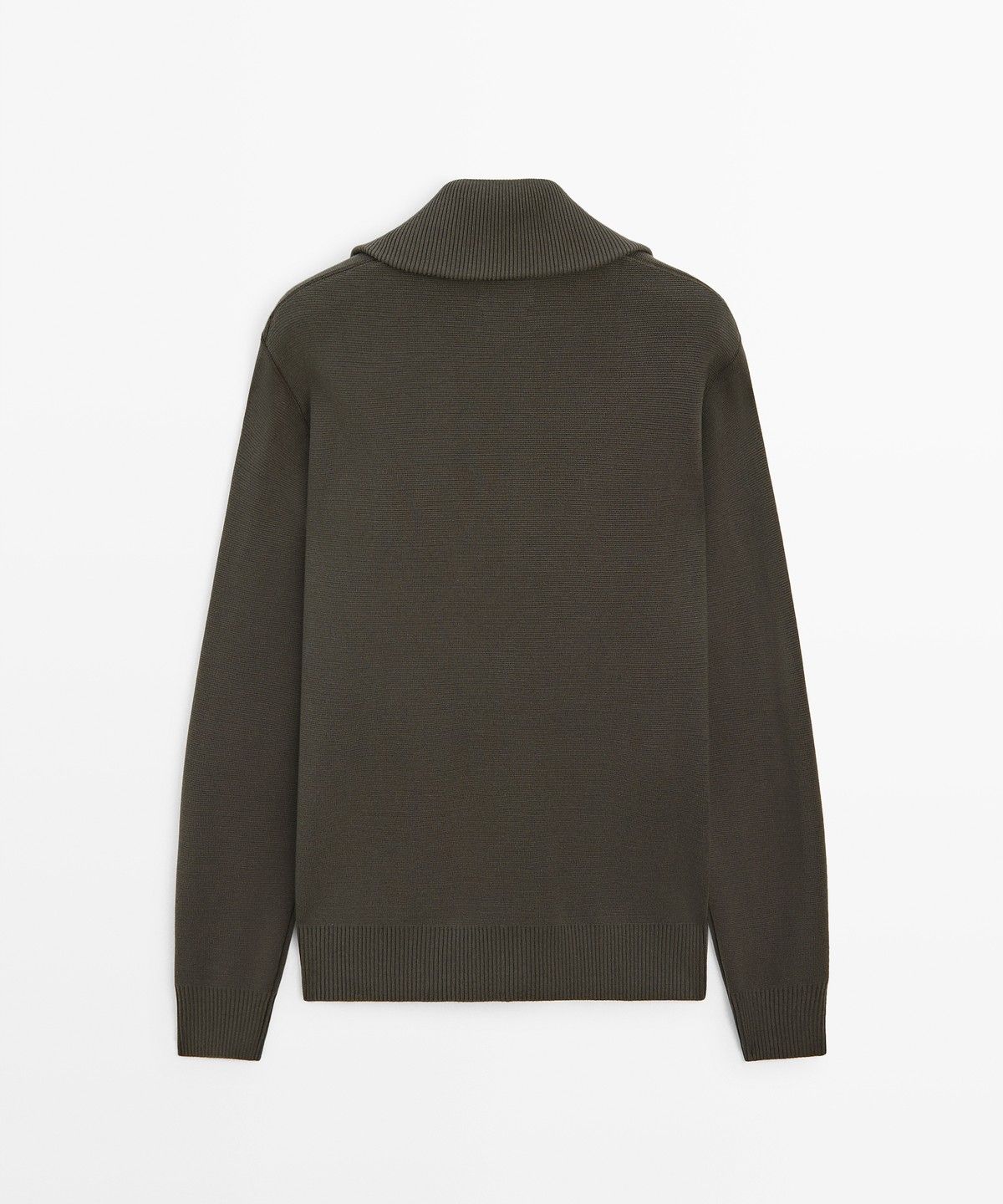 마시모두띠(MASSIMO DUTTI) 100% 코튼 집업 니트 가디건
