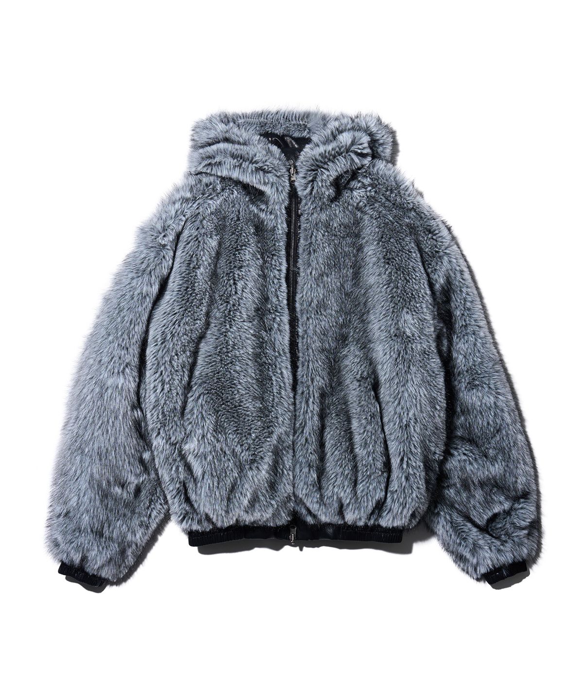 유희(YOUHEE) REVERSIBLE FUR LEATHER JUMPER_BLACK