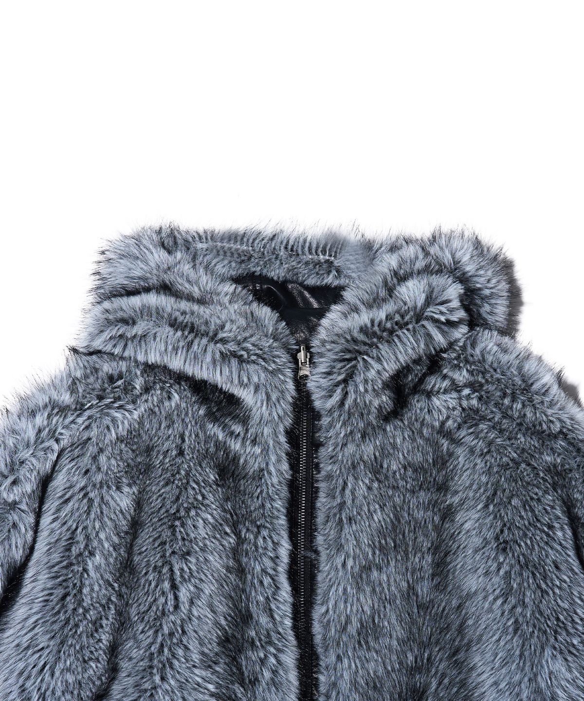유희(YOUHEE) REVERSIBLE FUR LEATHER JUMPER_BLACK