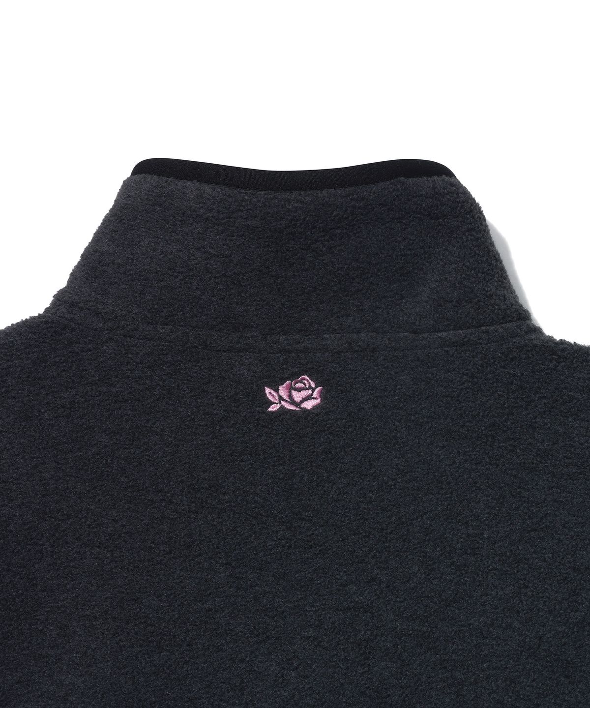 유희(YOUHEE) FLEECE YOUHEE LOGO ZIP-UP_CHARCOAL