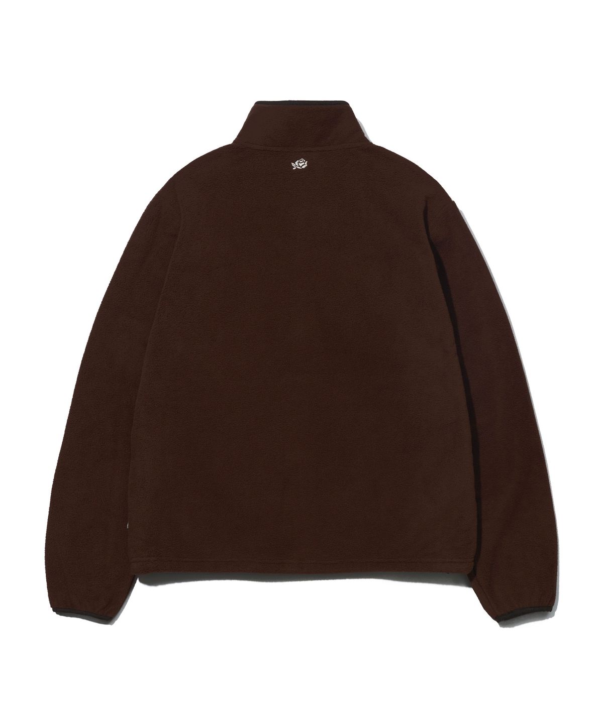 유희(YOUHEE) FLEECE YOUHEE LOGO ZIP-UP_BROWN