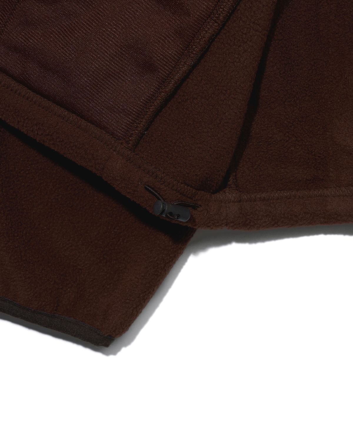 유희(YOUHEE) FLEECE YOUHEE LOGO ZIP-UP_BROWN