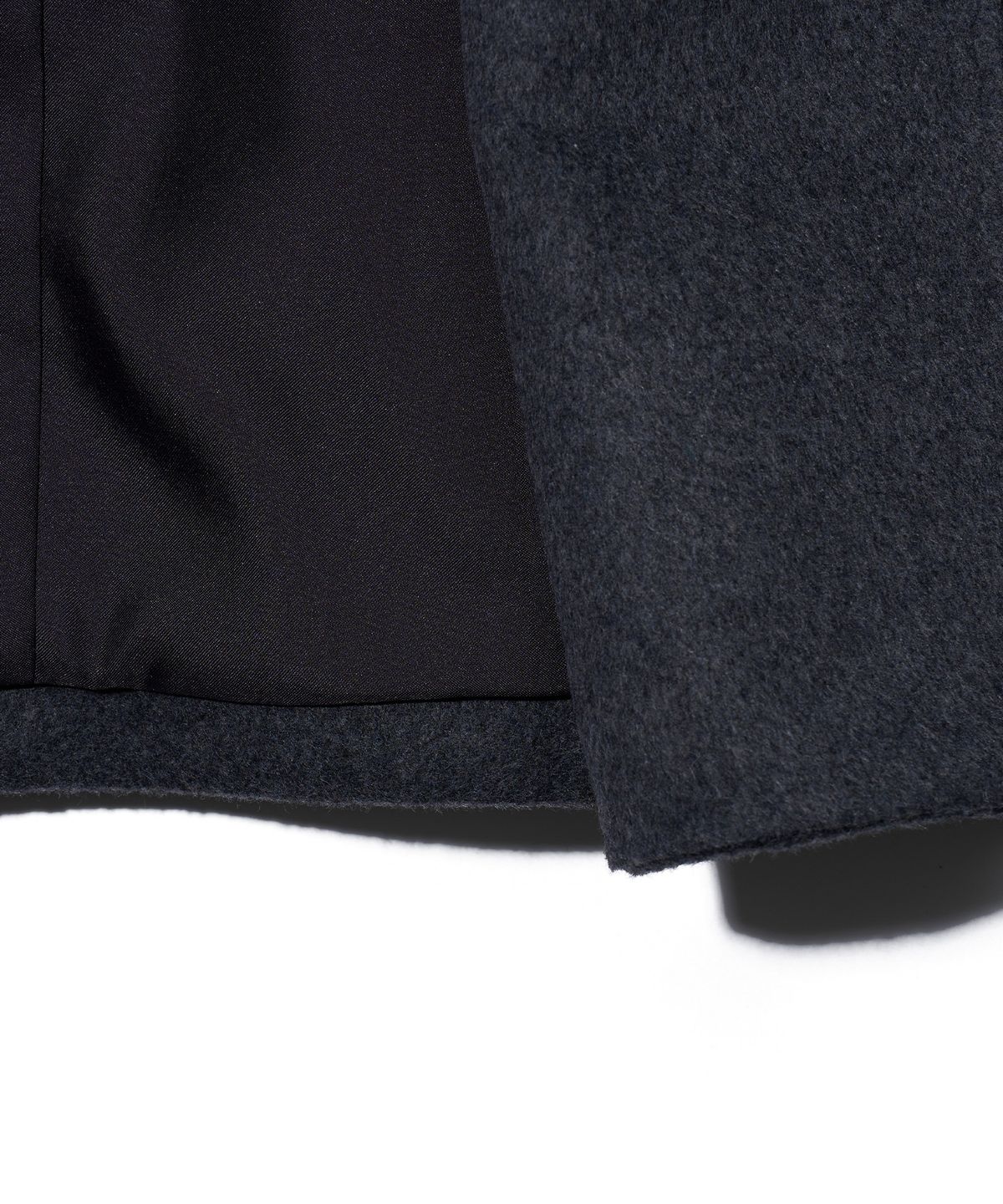 유희(YOUHEE) DETACHABLE HOOD DOUBLE COAT_CHARCOAL