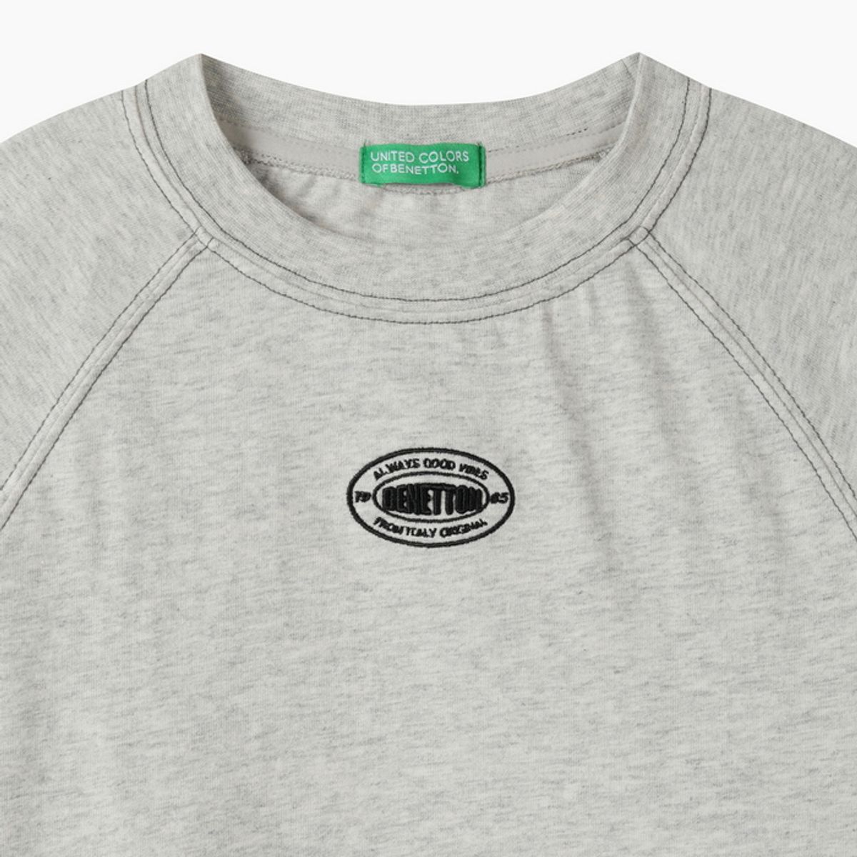 베네통키즈(BENETTONKIDS) 로고플레이 레이어드 티셔츠_QATS16641OT