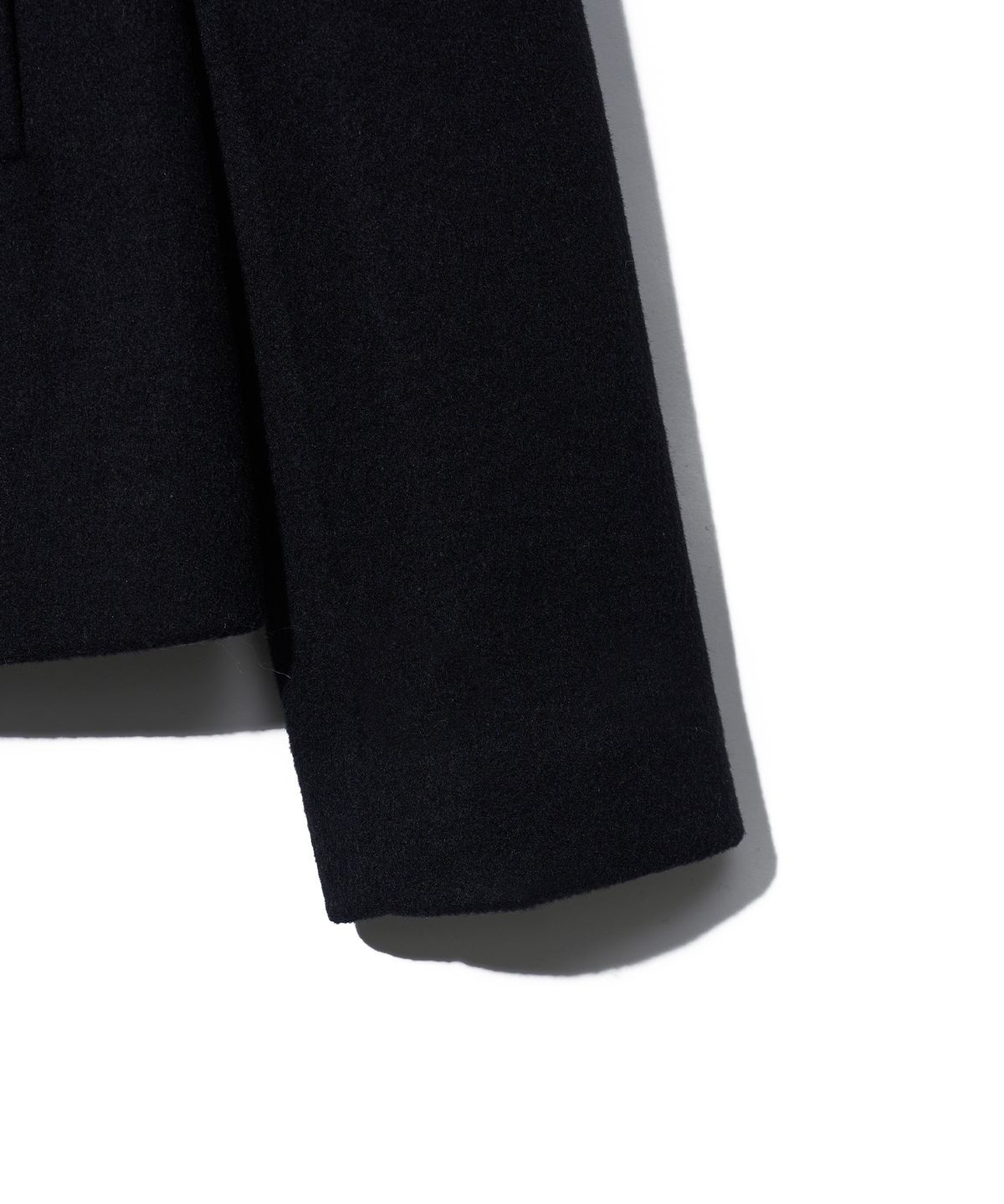 유희(YOUHEE) DETACHABLE HOOD DOUBLE COAT_BLACK