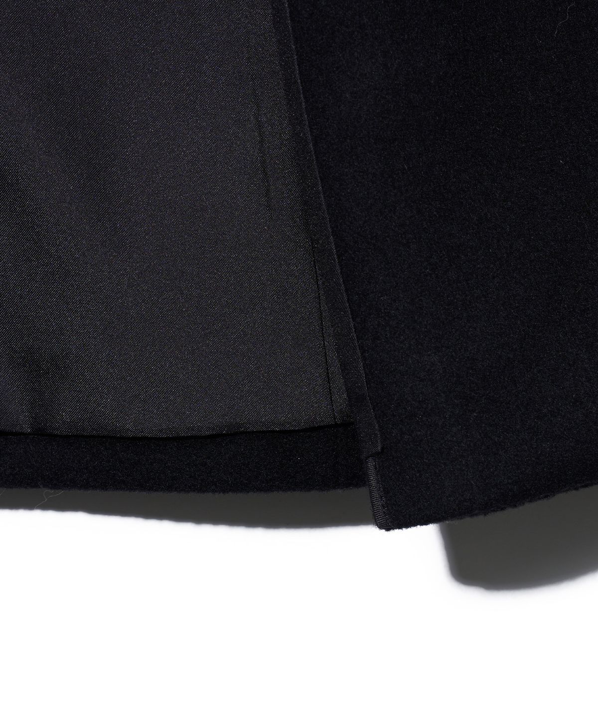 유희(YOUHEE) DETACHABLE HOOD DOUBLE COAT_BLACK