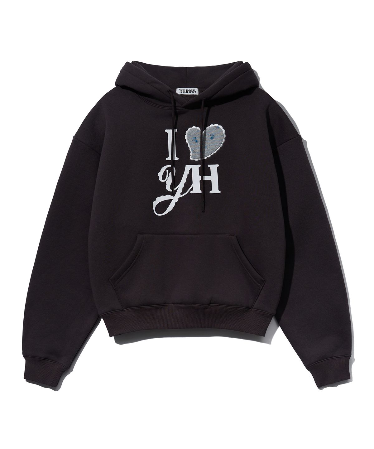 유희(YOUHEE) I LOVE YH HOODIE_CHARCOAL