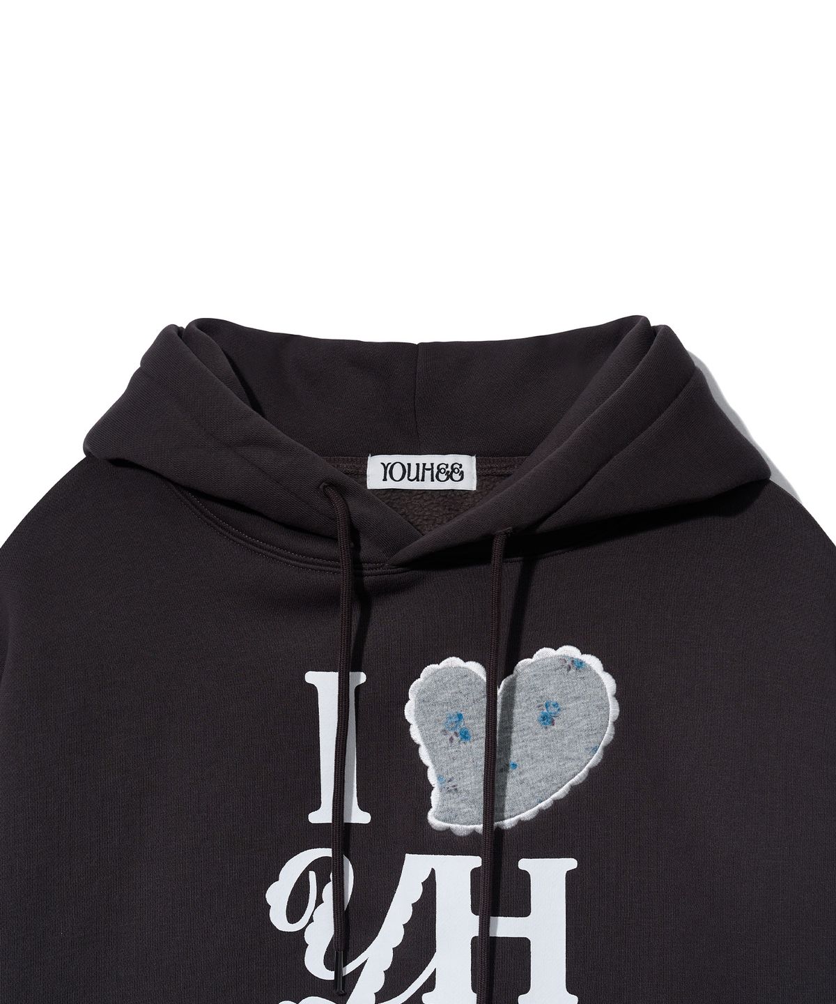 유희(YOUHEE) I LOVE YH HOODIE_CHARCOAL