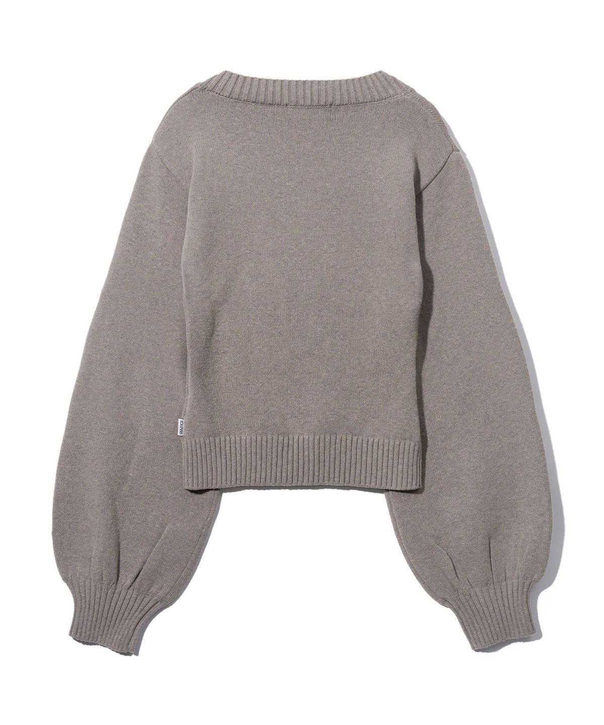 유희(YOUHEE) FLOWER YOUHEE V-NECK KNIT_BROWN