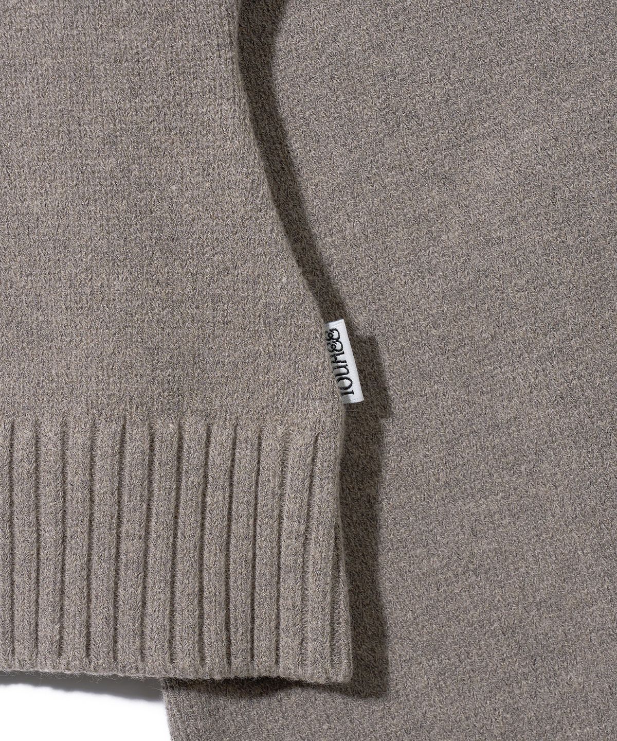 유희(YOUHEE) FLOWER YOUHEE V-NECK KNIT_BROWN