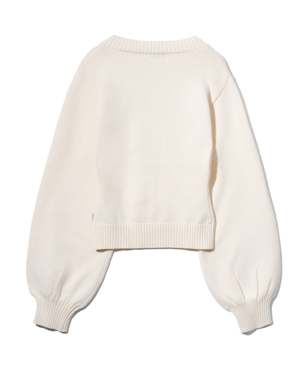 유희(YOUHEE) FLOWER YOUHEE V-NECK KNIT_IVORY