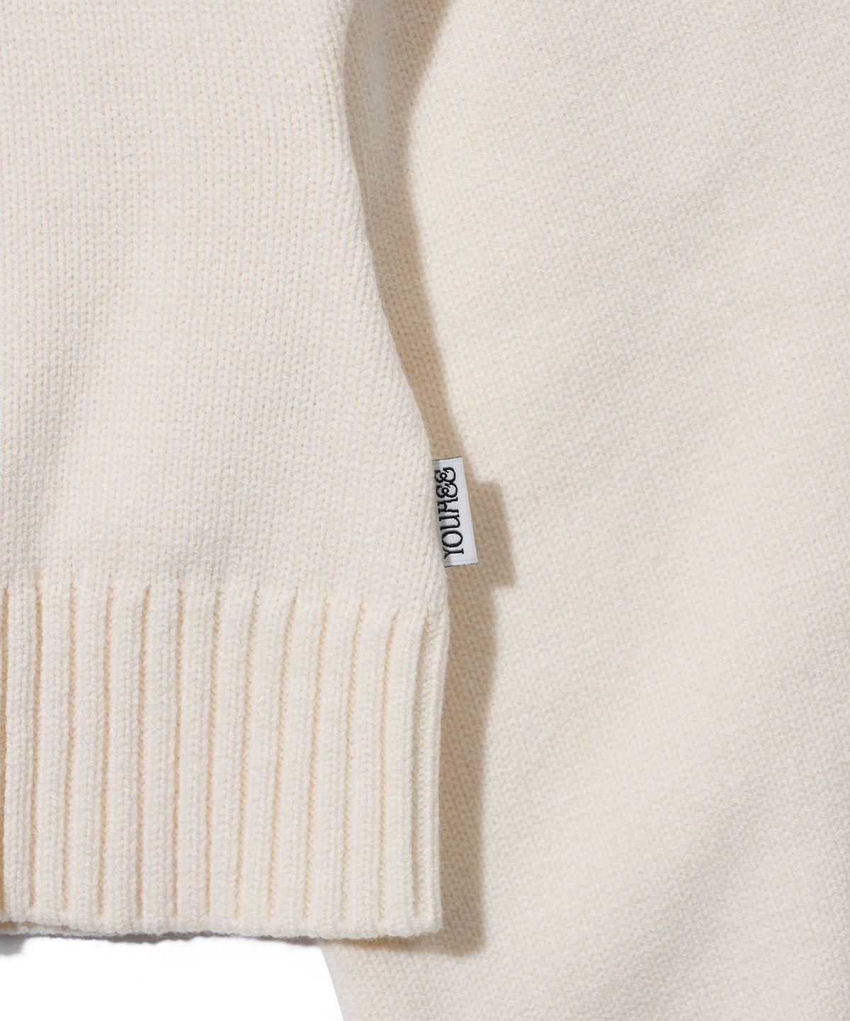 유희(YOUHEE) FLOWER YOUHEE V-NECK KNIT_IVORY