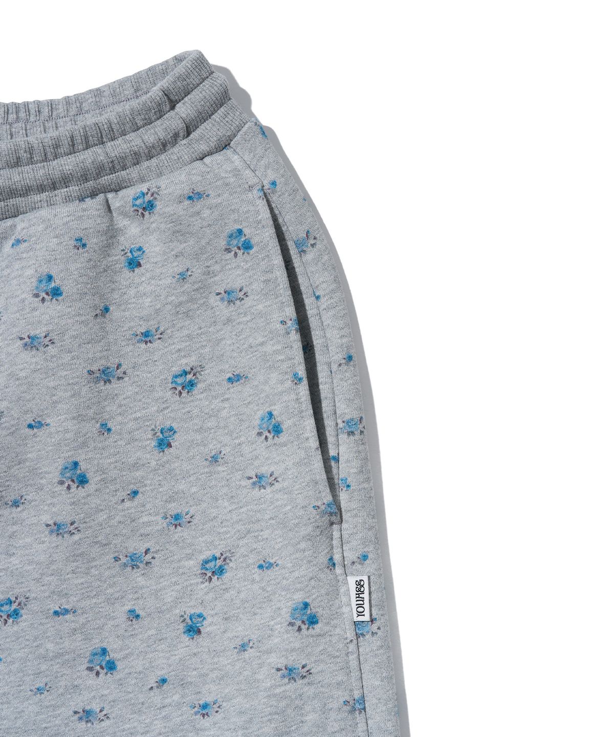 유희(YOUHEE) FLOWER SWEATPANTS_MELANGE GREY