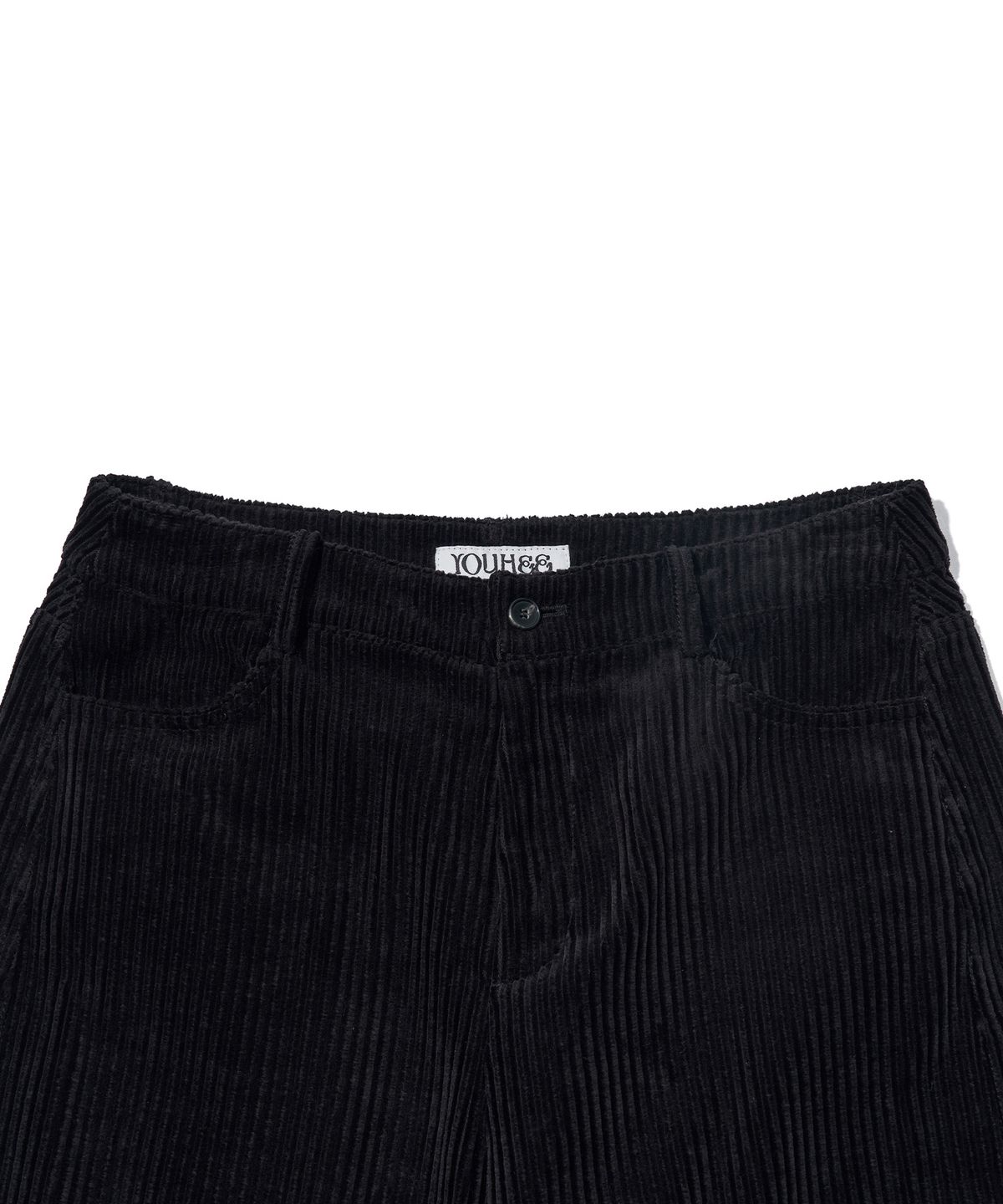 유희(YOUHEE) YOUHEE CORDUROY WIDE PANTS_BLACK