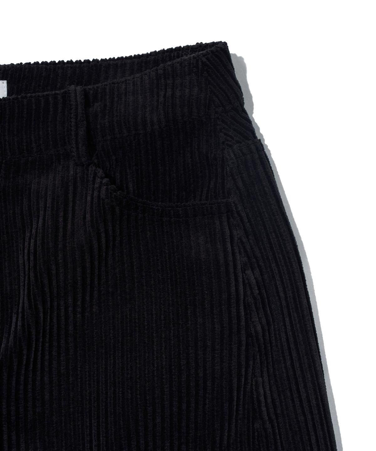 유희(YOUHEE) YOUHEE CORDUROY WIDE PANTS_BLACK