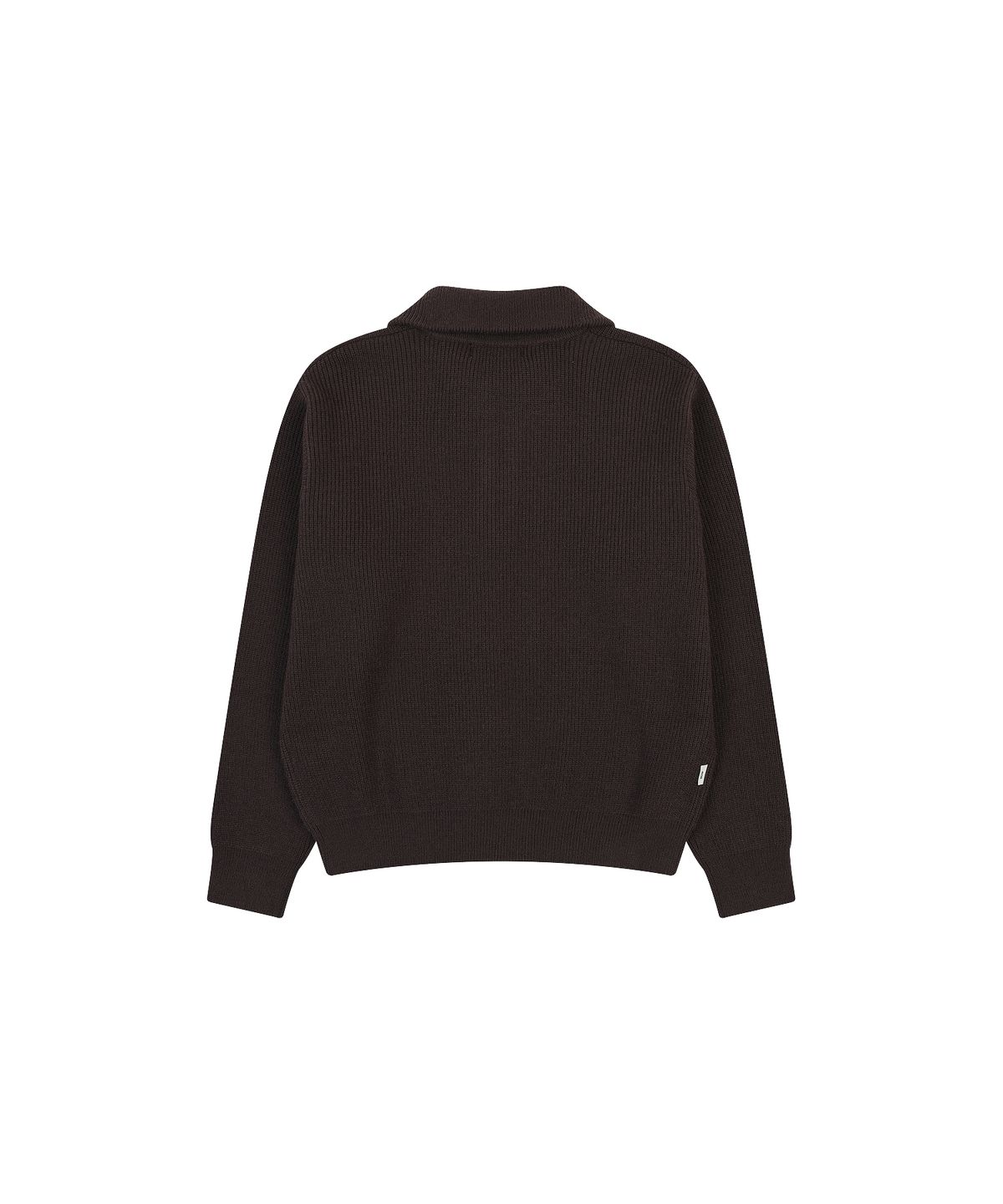 나우앤투모로우(NOWANDTOMORROW) HALF ZIP SWEATER [BROWN]