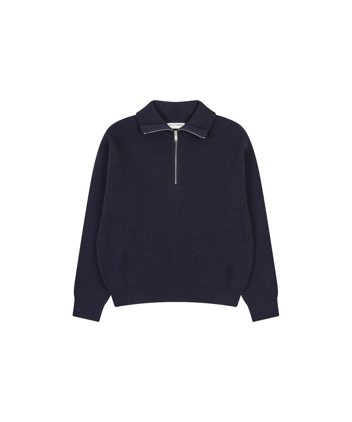 나우앤투모로우(NOWANDTOMORROW) HALF ZIP SWEATER [NAVY]