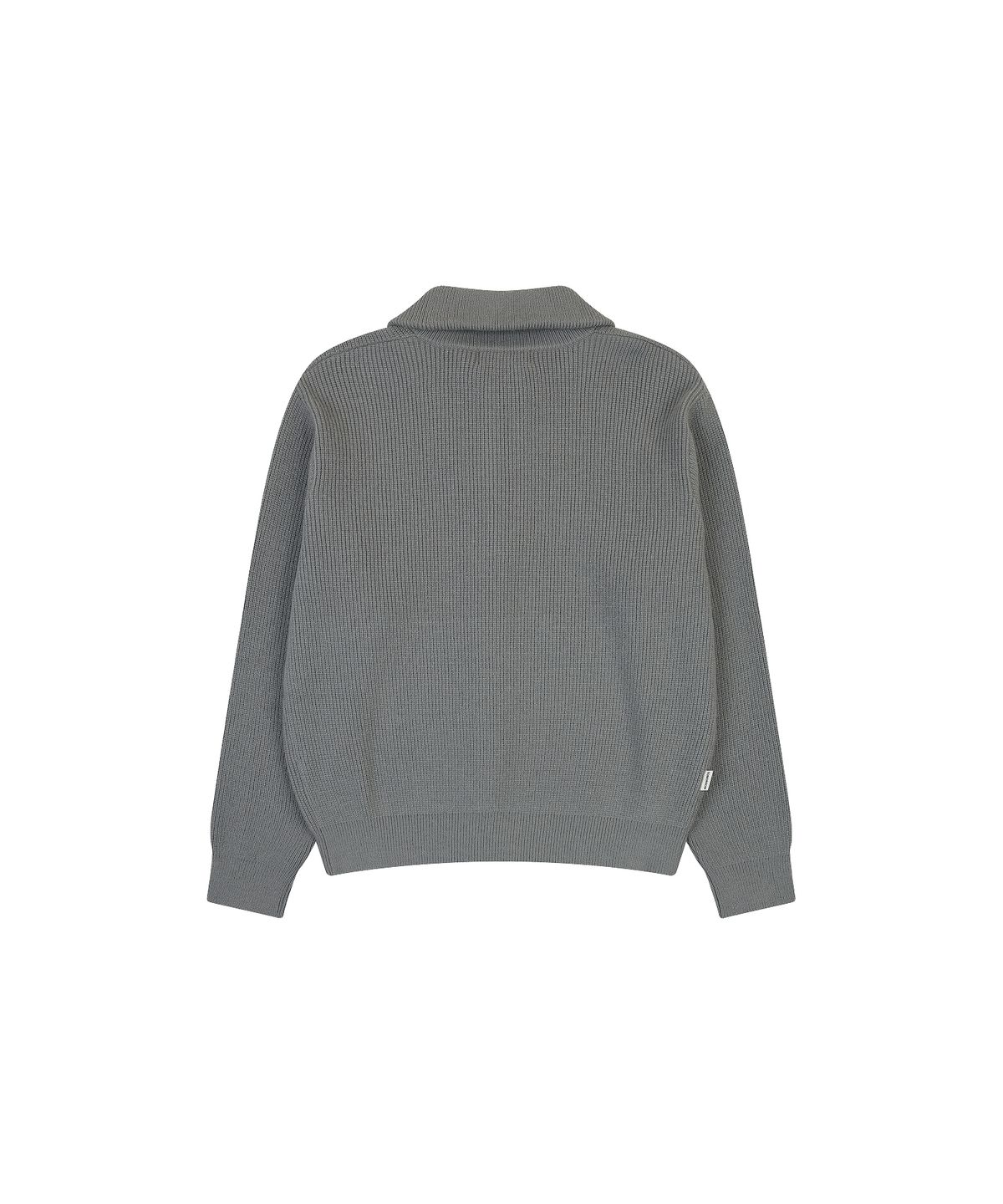 나우앤투모로우(NOWANDTOMORROW) HALF ZIP SWEATER [GRAY]