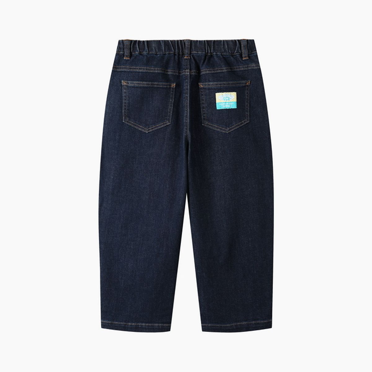 베네통키즈(BENETTONKIDS) 생지 데님 배기 팬츠_QADP01641NY