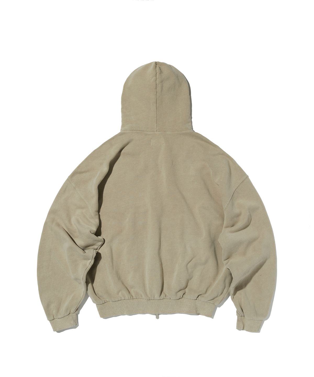 스웨이드(SUADE) CROPPED WASHED HOOD ZIP UP [WASHING BEIGE]