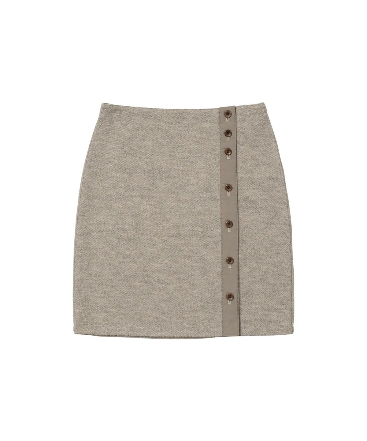 웰빙익스프레스(WELLBEING EXPRESS) Layered Skirt Warm Grey