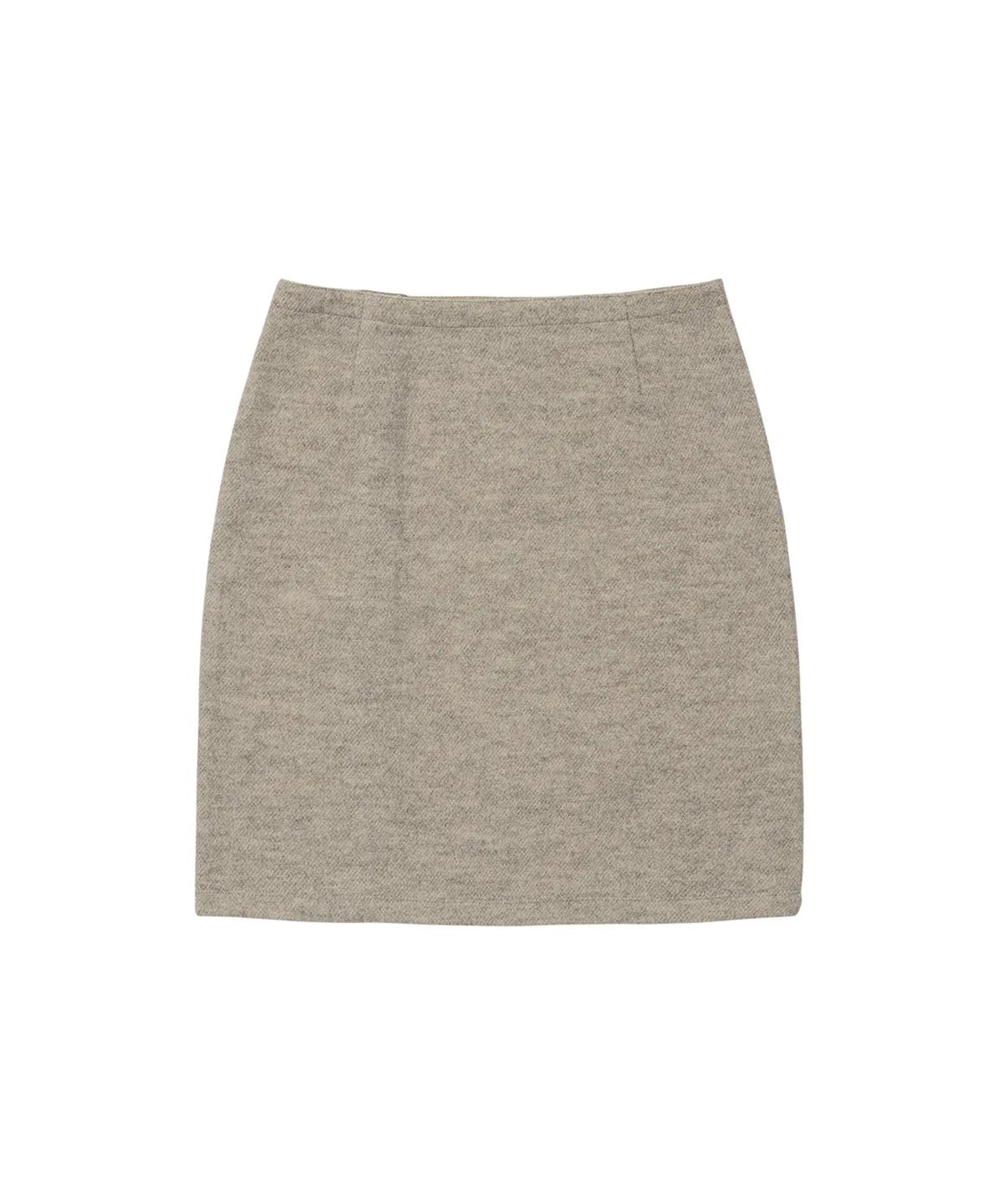 웰빙익스프레스(WELLBEING EXPRESS) Layered Skirt Warm Grey