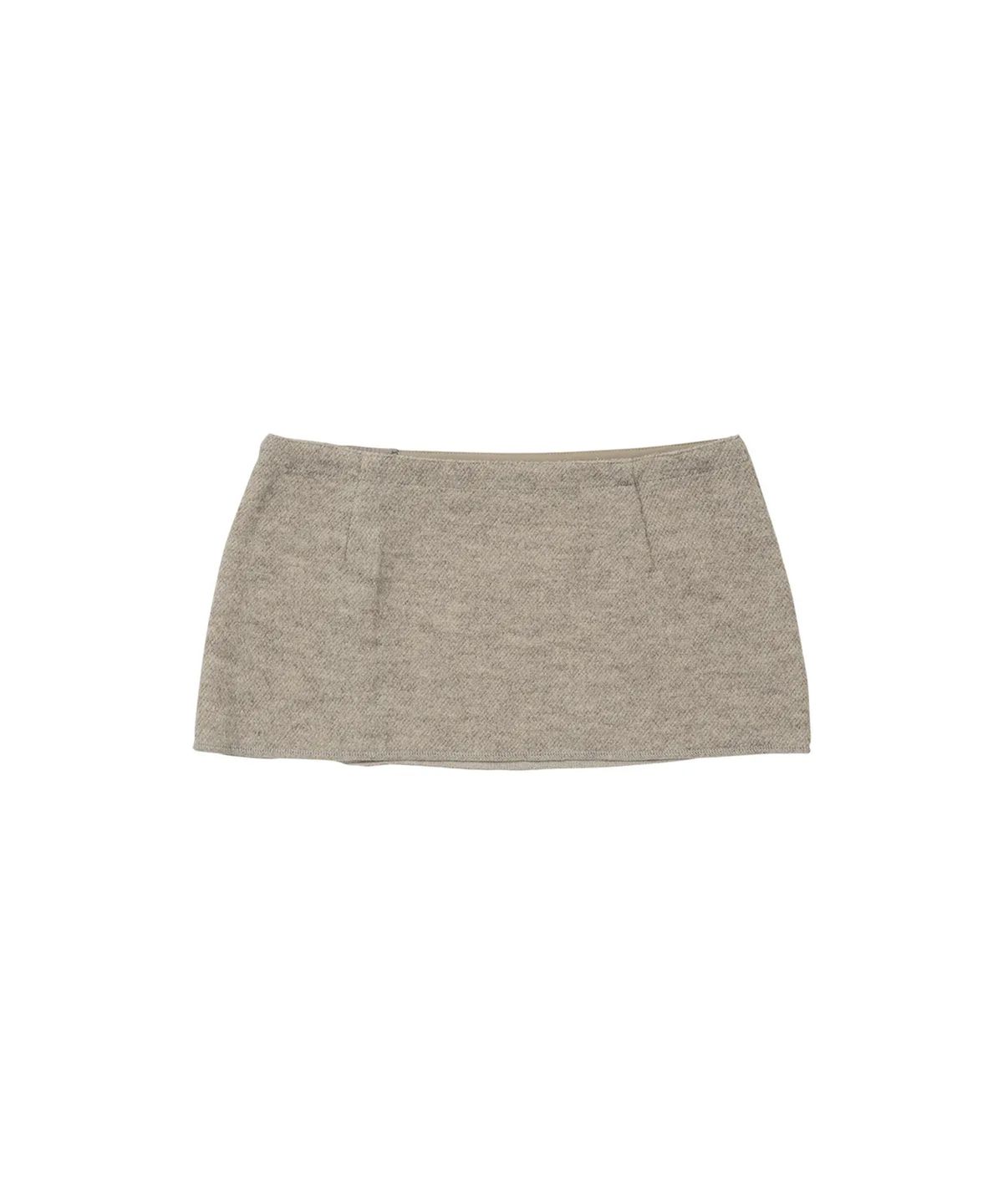 웰빙익스프레스(WELLBEING EXPRESS) Short Layered Skirt Warm Grey