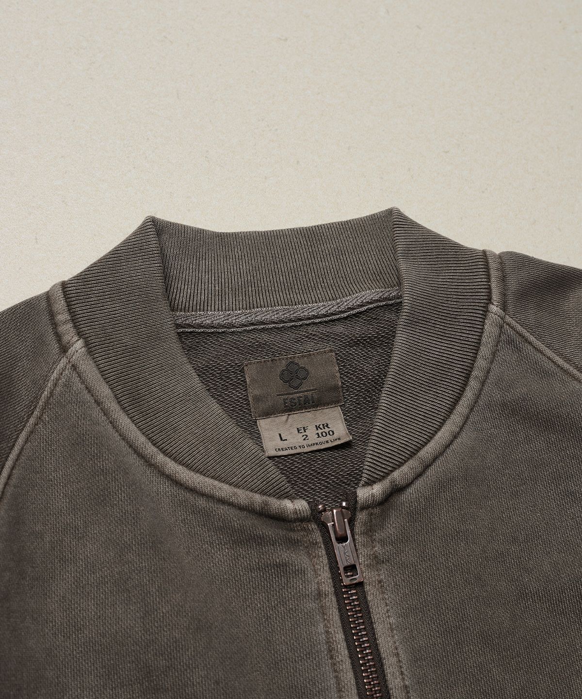 에스파이(ESFAI) TYPE C-2 FULL ZIP SWEAT (BROWN)