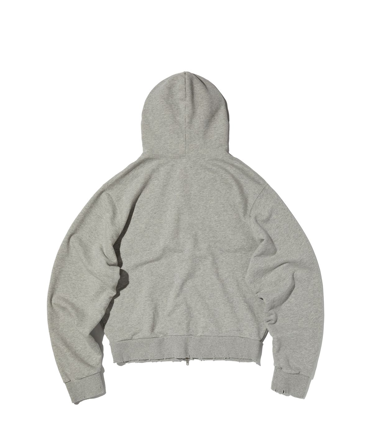 스웨이드(SUADE) PATCHWORK HOOD ZIP UP [GRAY]