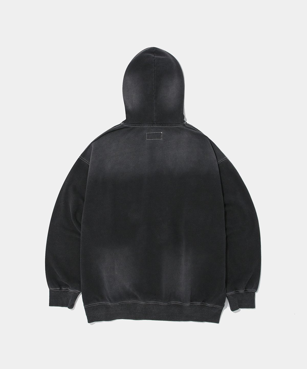 컬럼비아 유니버시티(COLUMBIA UNIVERSITY) BIG ARCH RUBBER DENIM TERRY HOODIE_BLACK DENIM